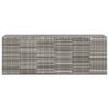 vidaXL Garden Cushion Box PE Rattan 291x100.5x104 cm Grey