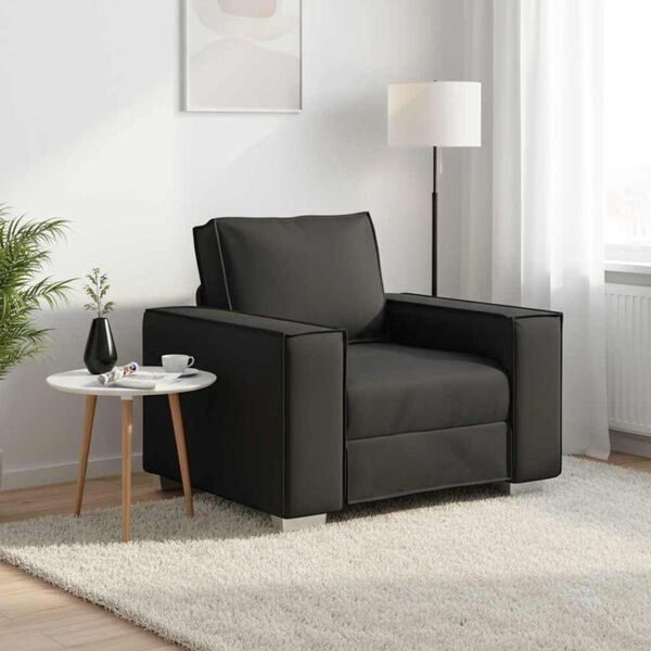vidaXL Sofa Black 99 x 80 x 84 cm Fabric