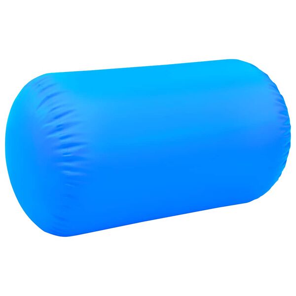 vidaXL Inflatable Gymnastic Roll with Pump 100x60 cm PVC Blue