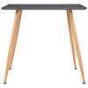 vidaXL Dining Table Grey and Oak 80.5x80.5x73 cm MDF