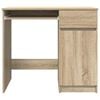 vidaXL Desk Sonoma Oak 86x49x76 cm Engineered Wood