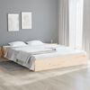 vidaXL Bed Frame without Mattress Solid Wood 150x200 cm King Size King Size