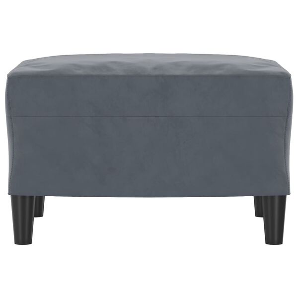 vidaXL Footstool Dark Grey 60x50x41 cm Velvet