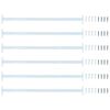 vidaXL Adjustable Window Safety Bar 6 pcs 710 -1200 mm Steel