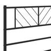 vidaXL Metal Replace Headboard Black 180 cm