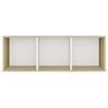 vidaXL TV Cabinets 2 pcs White & Sonoma Oak 107x35x37 cm Engineered Wood
