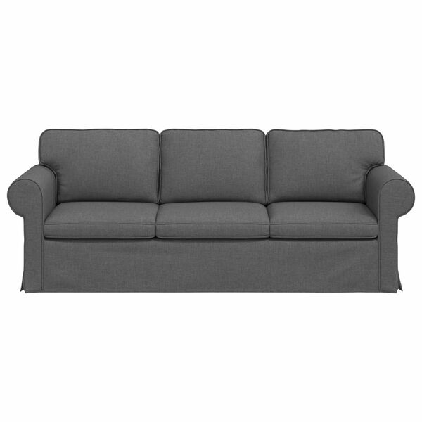 vidaXL Sofa Dark Grey Overall dimensions: 215 x 82 x 80 cm (W x D x H)