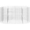 vidaXL Gabion Raised Bed Galvanised Iron 200x100x100 cm