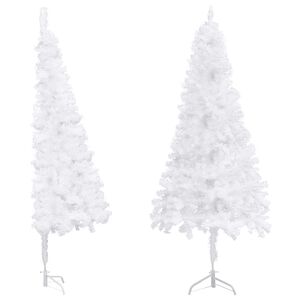 vidaXL Artificial Christmas Tree | White | PVC, Steel | 240 cm height