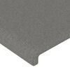 vidaXL Headboard Dark Grey 80x5x118/128 cm Fabric