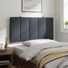 vidaXL Headboard Cushion "Hanko" Dark Grey 107 cm King Single Velvet