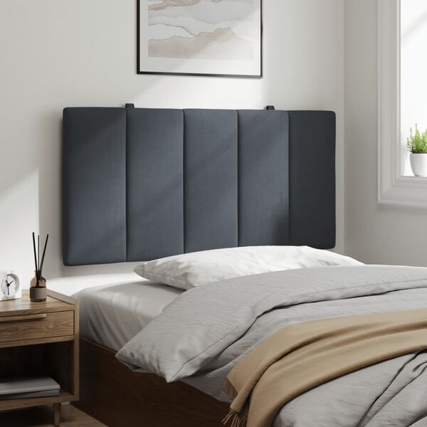 vidaXL Headboard Cushion "Hanko" Dark Grey 107 cm King Single Velvet