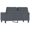 vidaXL 2-Seater Sofa Dark Grey 120 cm Velvet