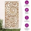 vidaXL Garden Wall Decoration 105x55 cm Corten Steel Shell Design