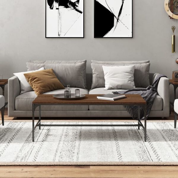 vidaXL Coffee Table Brown Oak 80x50x35 cm Engineered Wood