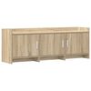 vidaXL TV Cabinet 130 x 33 x 47 cm Sonoma Oak Engineered Wood