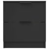 vidaXL Bedside Cabinets 2 pcs Black Engineered Wood