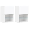 vidaXL 2 Piece TV Cabinet Set with LED Lights White 40,5x30x60 cm