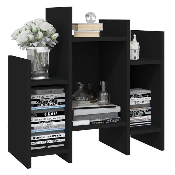 vidaXL Side Cabinet Black 60x26x60 cm Engineered Wood