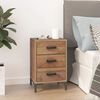 vidaXL Bedside Cabinet Brown 36x30x54 cm Solid Pinewood