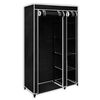 vidaXL Fabric Wardrobes 2 pcs Black