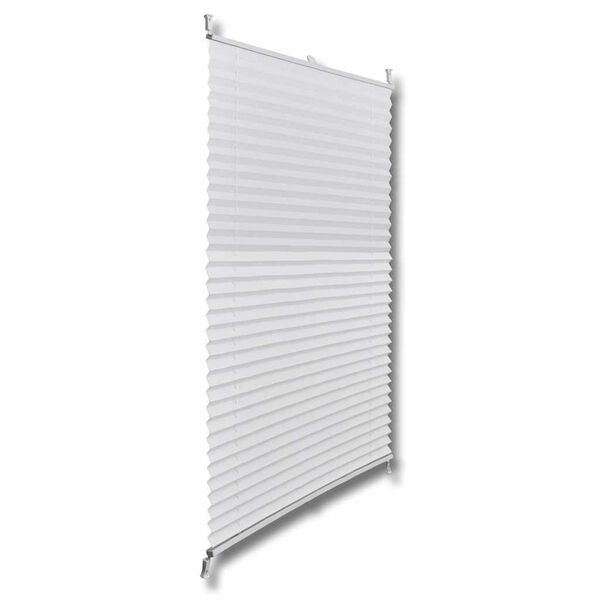 Plisse Blind 40x150cm White Pleated Blind