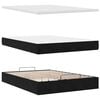vidaXL Ottoman Bed with Mattresses Black Queen Velvet