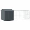 vidaXL Bird Cage Anthracite 635 x 304 x 247 cm Galvanised Steel