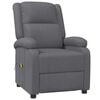 vidaXL Massage Chair Grey Faux Leather
