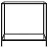vidaXL Console Table Transparent 80x35x75 cm Tempered Glass