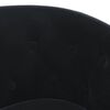 vidaXL Tub Chair Black Velvet
