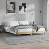 vidaXL Bed Frame without Mattress Sonoma Oak 150x200 cm King Size Engineered Wood