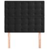 vidaXL Headboard Black 100x5x118/128 cm Velvet