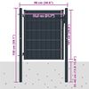 vidaXL Fence Gate PVC and Steel 100x100 cm Anthracite