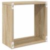 vidaXL Wall Cube Shelves 4 pcs Sonoma Oak 30x15x30 cm