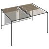 vidaXL Gazebo with Retractable Roof 3x4x2.3 m Taupe 180 g/m&sup2;