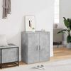 vidaXL Shoe Cabinet Concrete Grey 60x35x70 cm Engineered Wood