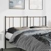 vidaXL Metal Replace Headboard Black 150 cm