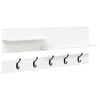 vidaXL Wall-Mounted Coat Rack Wall-Mounted White 90 x 15 x 36 cm