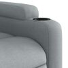 vidaXL Recliner Chair Light Grey Fabric