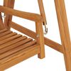 vidaXL Swing Bench with Anthracite Cushion 170 cm Solid Teak Wood
