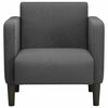 vidaXL Sofa Chair with Armrests Dark Grey 54 cm Corduroy Fabric