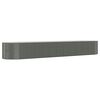vidaXL Garden Raised Bed Powder-coated Steel 507x100x68 cm Grey