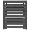 vidaXL Composter Grey 63.5x63.5x77.5 cm Solid Wood Pine