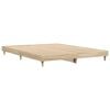 vidaXL Bed Frame without Mattress Sonoma Oak 135x190 cm Engineered Wood