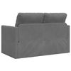 vidaXL Floor Sofa Bed 2-in-1 Dark Grey 122x204x55 cm Velvet