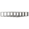 vidaXL Wall Cube Shelf 6 pcs Concrete Grey 100x15x30 cm Engineered Wood