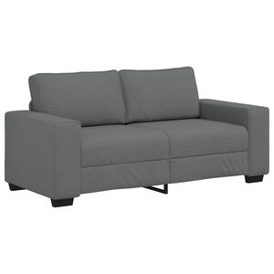 vidaXL 2-Seater Sofa Dark Grey 180x77x82 cm Fabric