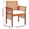 vidaXL Garden Dining Chairs with Cushions 8 pcs Solid Wood Acacia