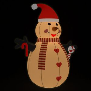 vidaXL Inflatable Snowman with LEDs 250 cm